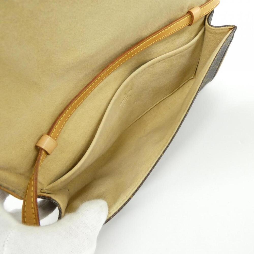 LOUIS VUITTON Brown Monogram Pochette Shoulder Bag - Picture 9 of 10